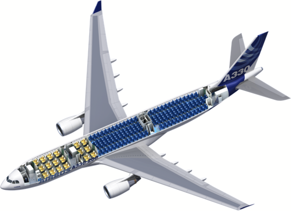 Схема салона A330-200